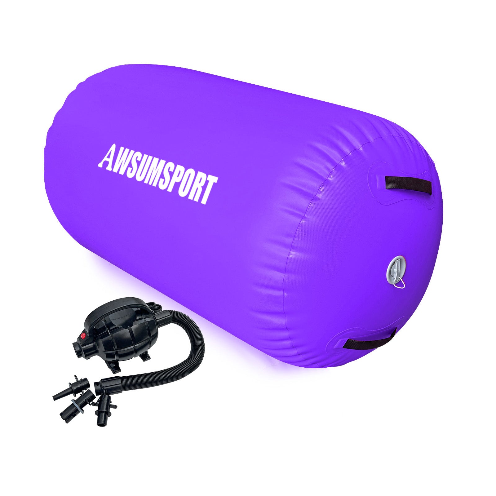 Purple Gymnastics Air Roller Inflatable Tumbling Mat 47.13 inch L
